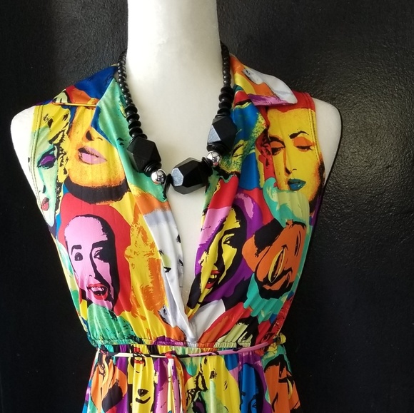 Barocco multicolored printed top and short set - Picture 2 of 8